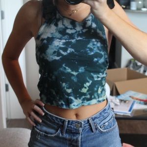 Tie dye halter top.